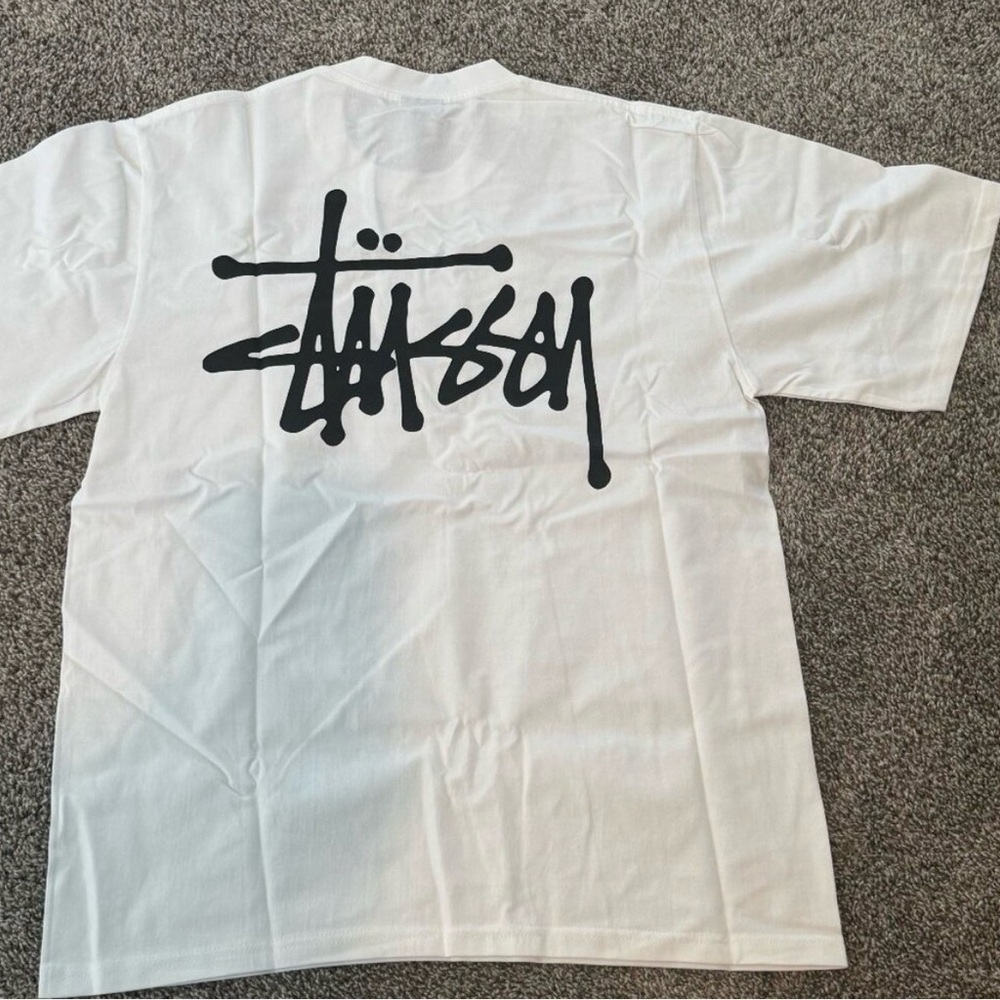 Stussy White Graphic T-Shirt